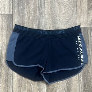 Abercrombie & Fitch Women's Dark Blue Athletic Shorts
